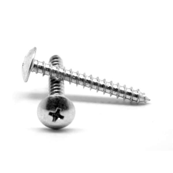 Asmc Industrial No.8-18 x 1 Phillips Truss Head Type AB Sheet Metal Screw, 18-8 Stainless Steel, 4000PK 0000-215062-4000 - main